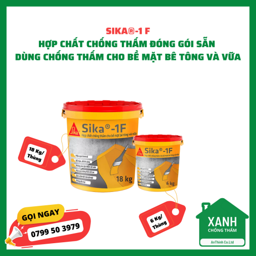 Sika®-1 F HỢP CHẤT CHỐNG THẤM ĐÓNG GÓI SẴN DÙNG CHỐNG THẤM CHO BỀ MẶT BÊ TÔNG VÀ VỮA