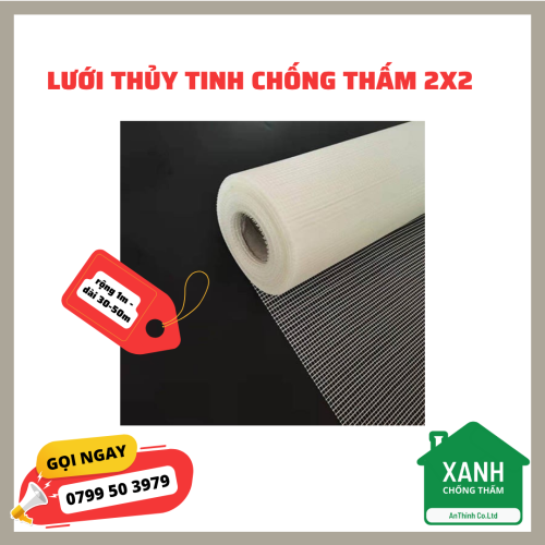 Lưới thủy tinh chống thấm 2x2
