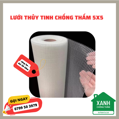 Lưới thủy tinh chống nứt 5x5