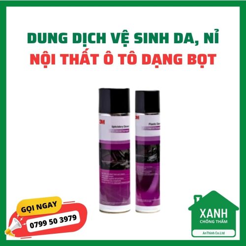 Dung dịch vệ sinh da, nỉ và nội thất ô tô dạng bọt