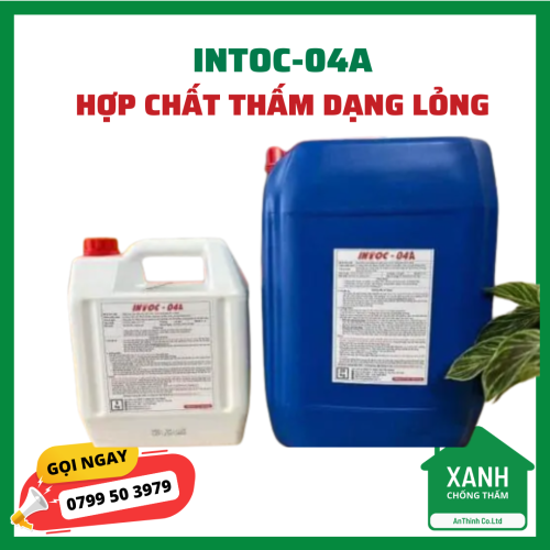 INTOC-04A là hợp chất chống thấm dạng lỏng