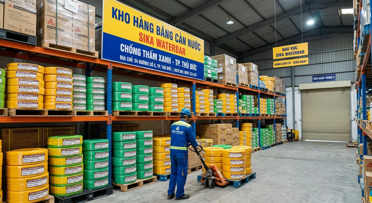 Hình ảnh minh họa Sika Waterbar V20 ECO VN trong quá trình thi công hoặc kiểm tra kỹ thuật