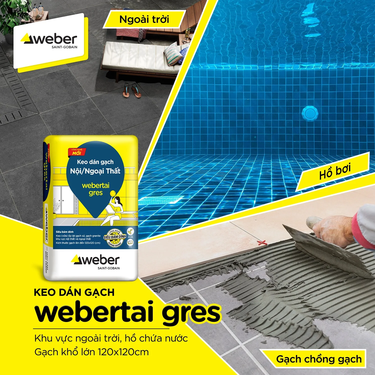 keo weber dán gạch hồ bơi tốt
