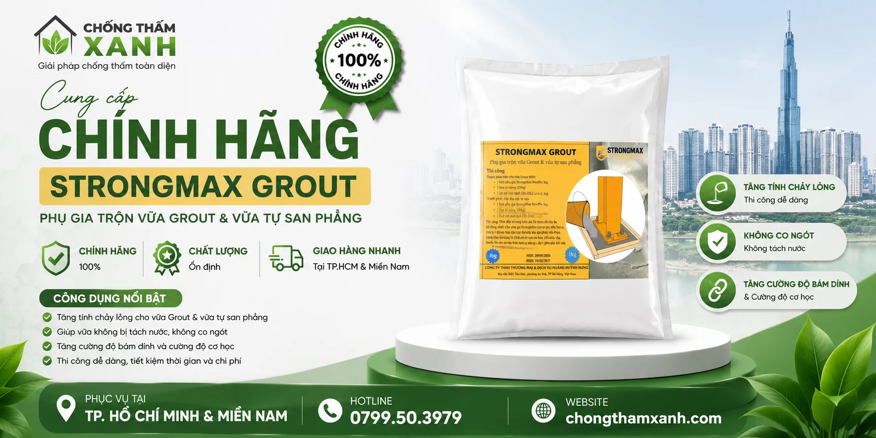 strongmax grout chính hãng