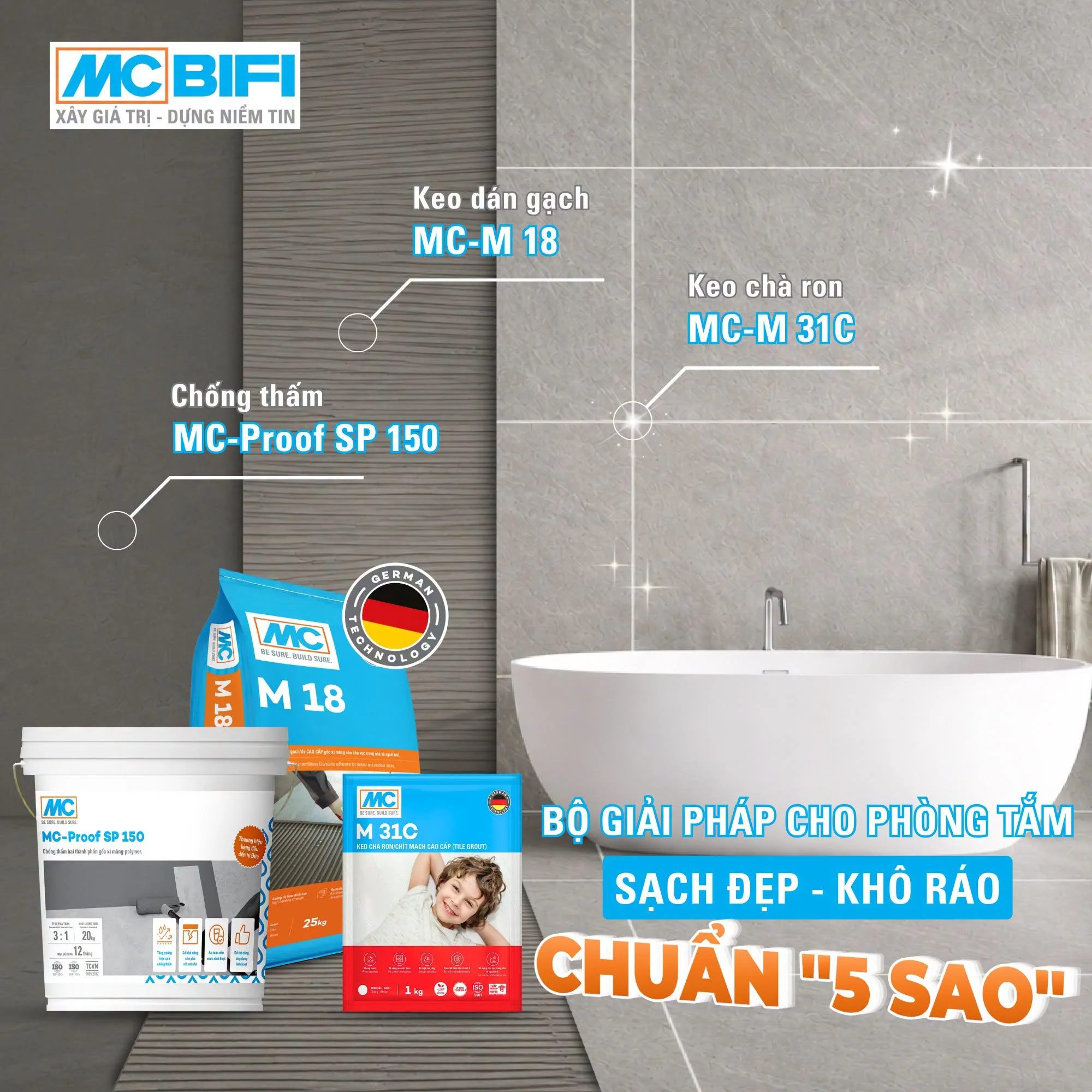 combo chống thấm WC