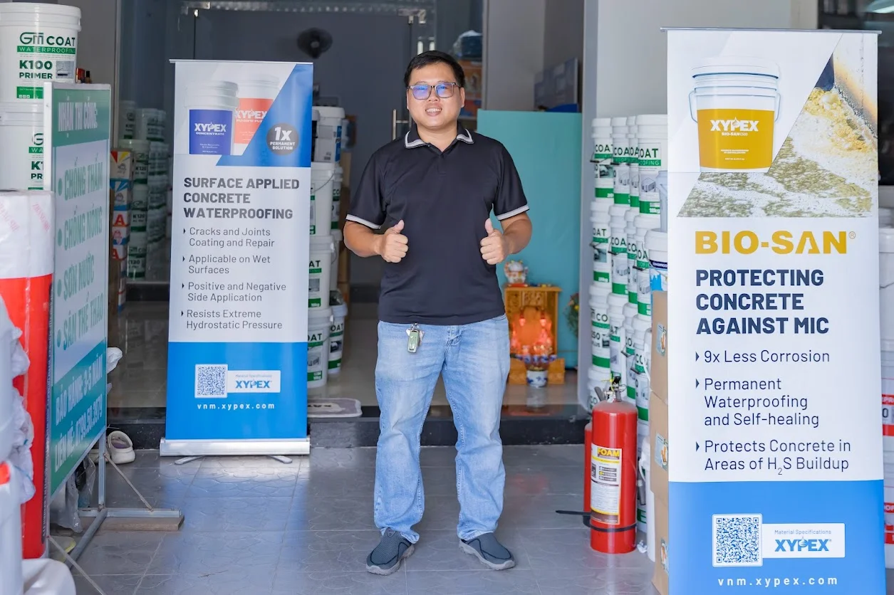 chống thấm kết tinh xypex