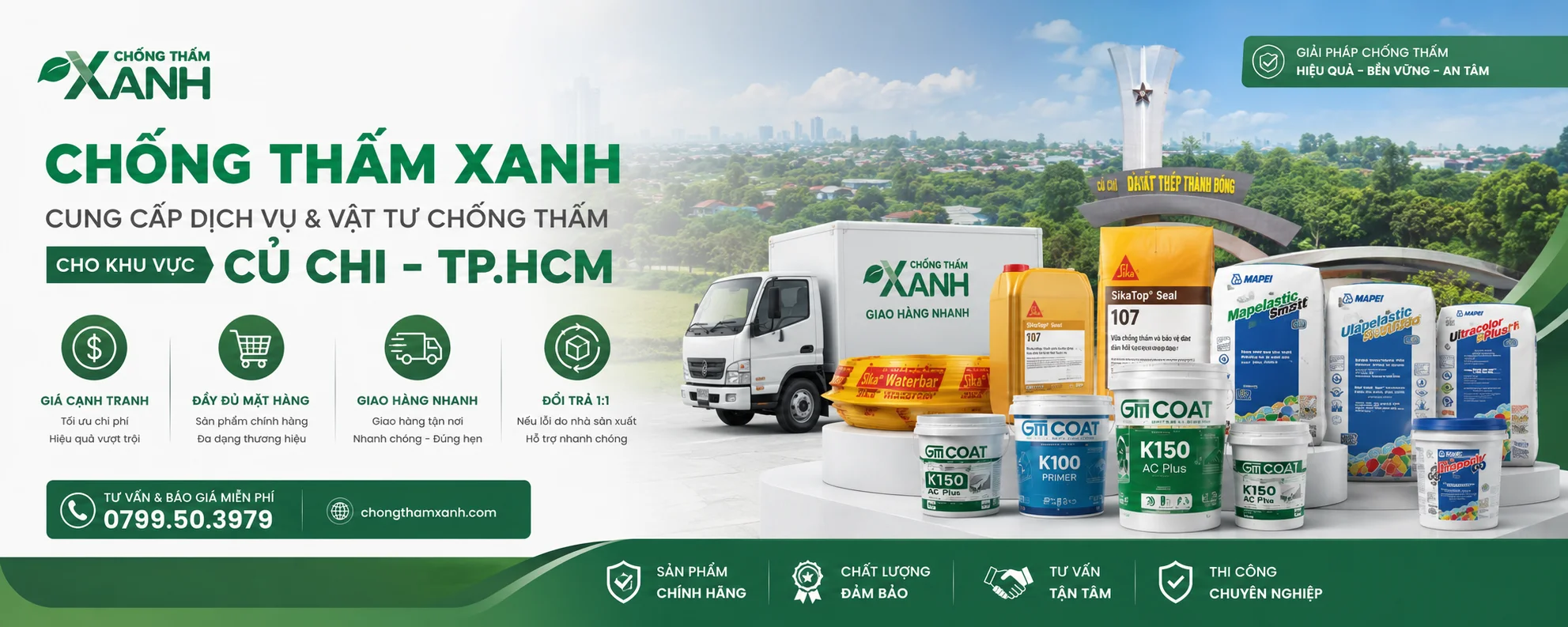 chống thấm củ chi
