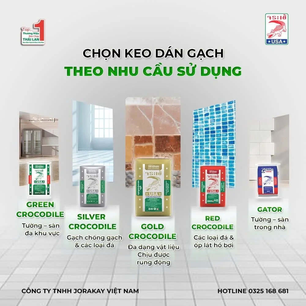 KEO DÁN GẠCH SILVER CROCODILE CHÍNH HÃNG