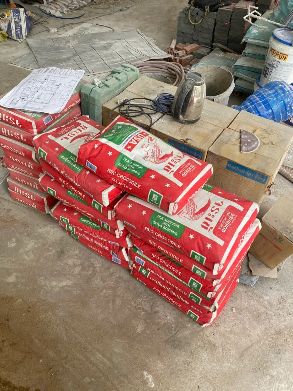 KEO DÁN GẠCH RED CROCODILE HỒ BƠI