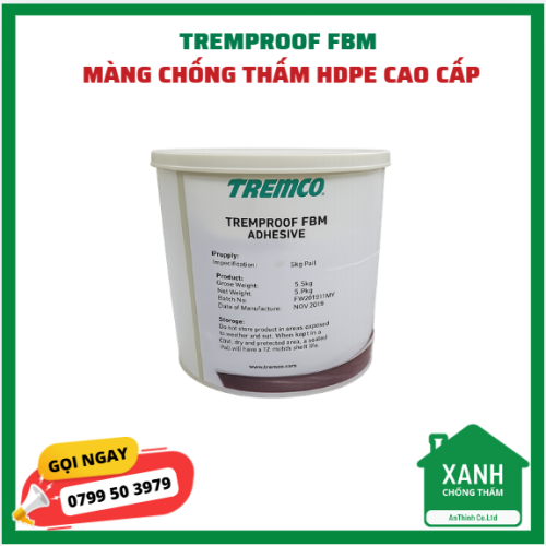 TREMPROOF FBM - màng chống thấm HDPE cao cấp