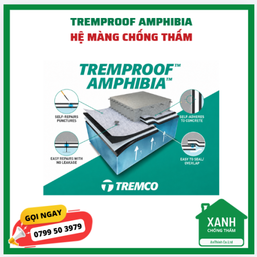 TREMPROOF AMPHIBIA - hệ màng chống thấm