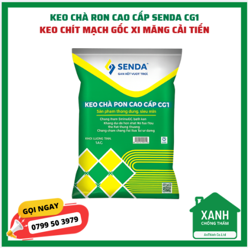 Keo chà ron cao cấp SENDA CG1 - keo chít mạch gốc xi măng cải tiến