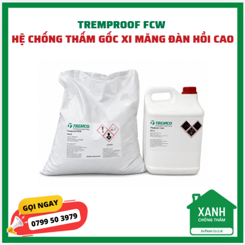 TREMPROOF FCW - hệ chống thấm gốc xi măng đàn hồi cao