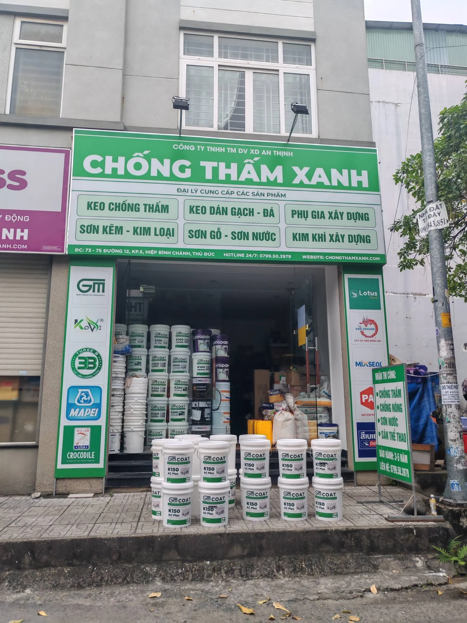 TOP 5 CỬA HÀNG CHỐNG THẤM UY TÍN HỒ CHÍ MINH