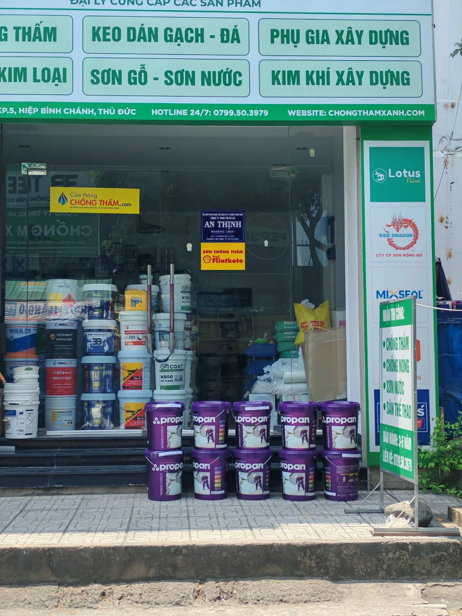 CỬA HÀNG CHỐNG THẤM HỒ CHÍ MINH