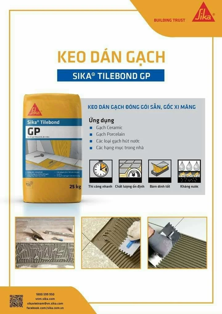 sika tilebond gp giá tốt