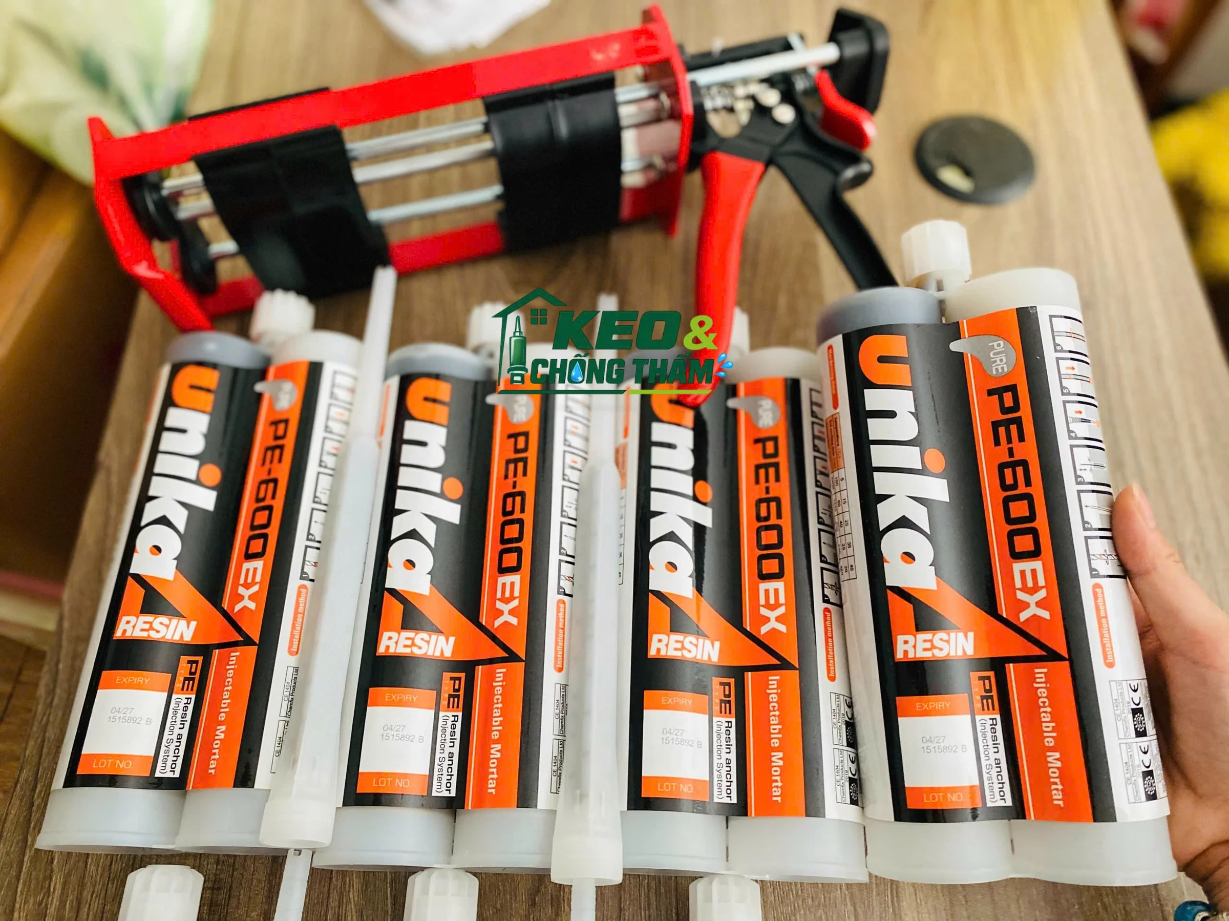 keo khoan cấy unika pe600ex
