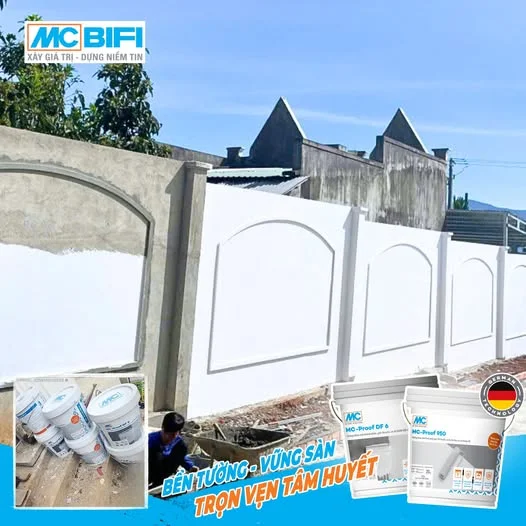 Sơn tường ngoại thất MC BIFI chống thấm, bền màu, công nghệ Đức