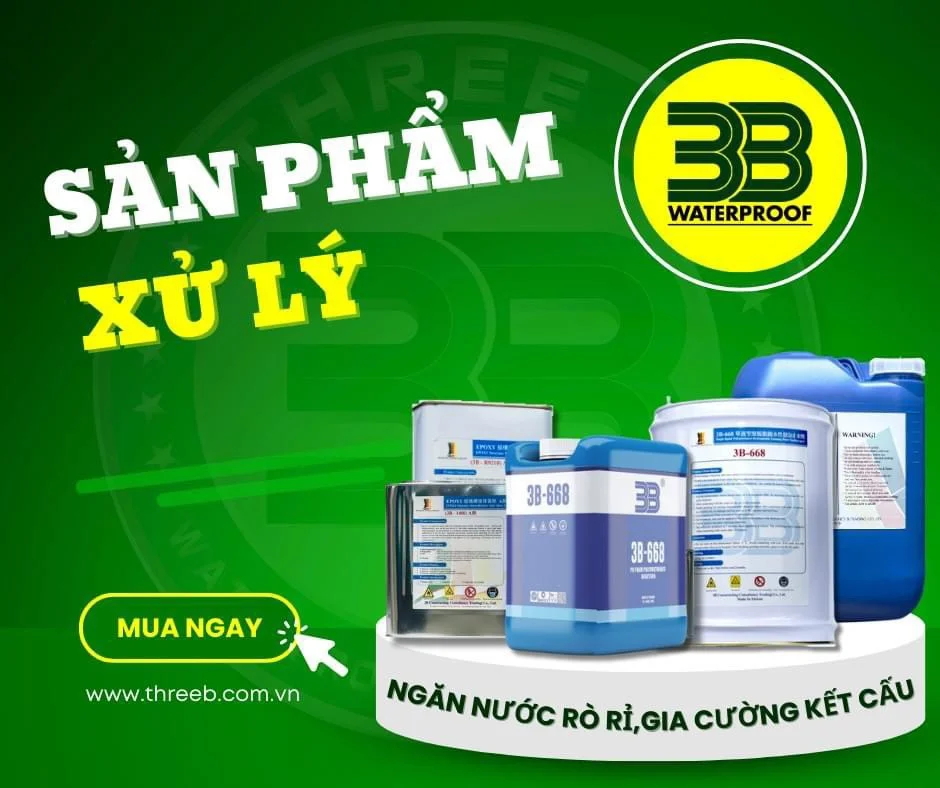Sản phẩm chống thấm 3B Waterproof: ngăn nước, gia cường kết cấu. Mua ngay.