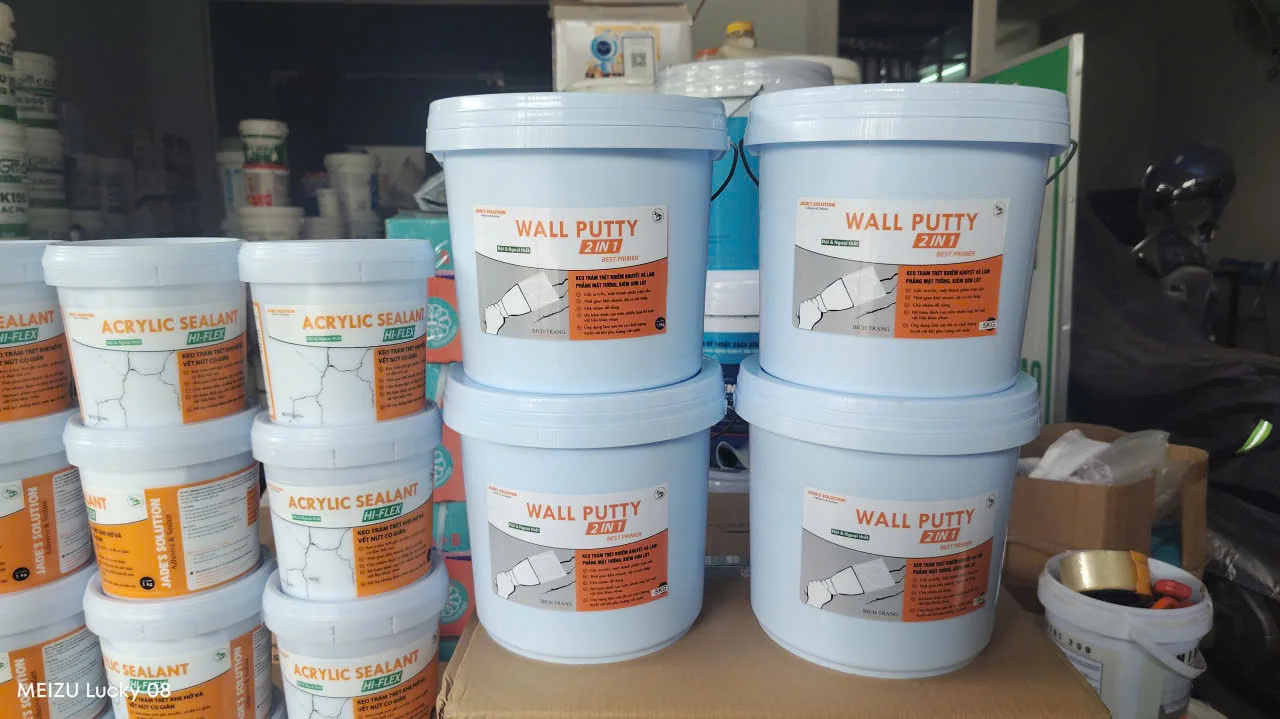 Thùng keo trám tường Wall Putty và Acrylic Sealant Hi-Flex